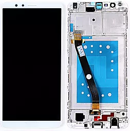 Дисплей Huawei Honor 7X (BND-AL10, BND-TL10, BND-L21, BND-L22, BND-L24, BND-L31, BND-L2, BND-L34, BND-AL00) з тачскріном і рамкою, White