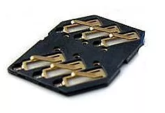 Конектор SIM-карти Nokia 2323c / 2330c / 2720f / 3710f / 5530 / 6500c / 6600f / 6600s / 7070 / 7900 / N81 / X3-00 - фото Конектор SIM-карти Nokia 2323c / 2330c / 2720f / 3710f / 5530 / 6500c / 6600f / 6600s / 7070 / 7900 / N81 / X3-00
