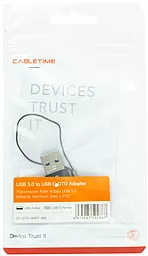 Адаптер-перехідник CABLETIME M-F USB-A 3.0 -> USB Type-C Black (CA913701) - мініатюра 3