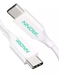 USB PD Кабель iRONN 20W 1.8M USB Type-C - Type-C Cable White (X002VZ9ZJZ)
