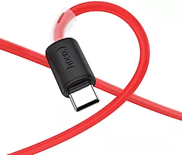 Кабель Hoco X48 Soft Silicone USB-A - Type-C 15w 3a 1м cable Red - мініатюра 2