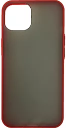 Чехол 1TOUCH Gingle Matte для Apple iPhone 13 Pro Max Red/Black