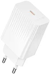 Сетевое зарядное устройство Borofone BAS75A 30w PD USB-C port charger white - фото Сетевое зарядное устройство Borofone BAS75A 30w PD USB-C port charger white