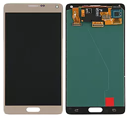 Дисплей Samsung Galaxy Note 4 N910 с тачскрином, оригинал, Gold