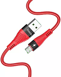 USB Кабель Hoco U53 Flash 4A micro USB Cable  Red - мініатюра 2