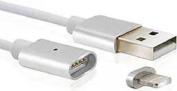 Кабель EasyLife Magnetic USB-A - Lightning 12w 2.4a 1м cable Silver - фото Кабель EasyLife Magnetic USB-A - Lightning 12w 2.4a 1м cable Silver