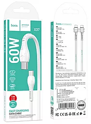 Кабель Hoco X37 Cool power USB Type-C - Type-C 60w 3a 1м PD cable White - миниатюра 6 Кабель Hoco X37 Cool power USB Type-C - Type-C 60w 3a 1м PD cable White - миниатюра 6