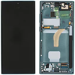 Дисплей Samsung Galaxy S22 Ultra S908 з тачскріном і рамкою, сервісний оригінал, Phantom Green - фото Дисплей Samsung Galaxy S22 Ultra S908 з тачскріном і рамкою, сервісний оригінал, Phantom Green