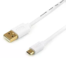 Кабель Atcom USB-A - micro USB 5w 0.8м cable White - фото Кабель Atcom USB-A - micro USB 5w 0.8м cable White