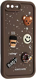 Чохол Pretty Things Case для Apple iPhone 7 Plus, 8 Plus Brown / Always Happy Donut - фото Чохол Pretty Things Case для Apple iPhone 7 Plus, 8 Plus Brown / Always Happy Donut