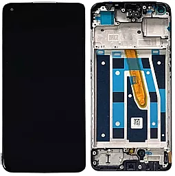 Дисплей Oppo Reno 8T 4G, Reno 8 4G с тачскрином и рамкой, (TFT, без функции отпечатки пальца), Black