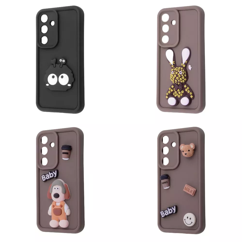 Чехол Pretty Things Case для Samsung Galaxy S24  brown/bear - фото 2