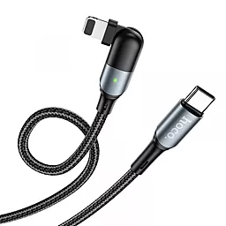 Кабель USB PD Hoco U100 Orbit 20W 3A USB Type-C - Lightning Cable Black