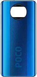 Задняя крышка корпуса Xiaomi Poco X3 Pro Original Frost Blue - фото Задняя крышка корпуса Xiaomi Poco X3 Pro Original Frost Blue