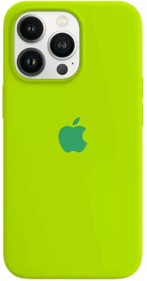 Чохол Silicone Case Full для Apple iPhone 13 Pro Max Fluorescent green - фото 1