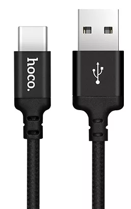 Кабель Hoco X14 Times Speed USB-A - Type-C 12w 2.4a 2м cable Black - фото 1