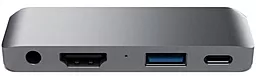 USB Type-C хаб Satechi Aluminum USB-C Mobile Pro Hub Space Gray (ST-TCMPHM) - миниатюра 4