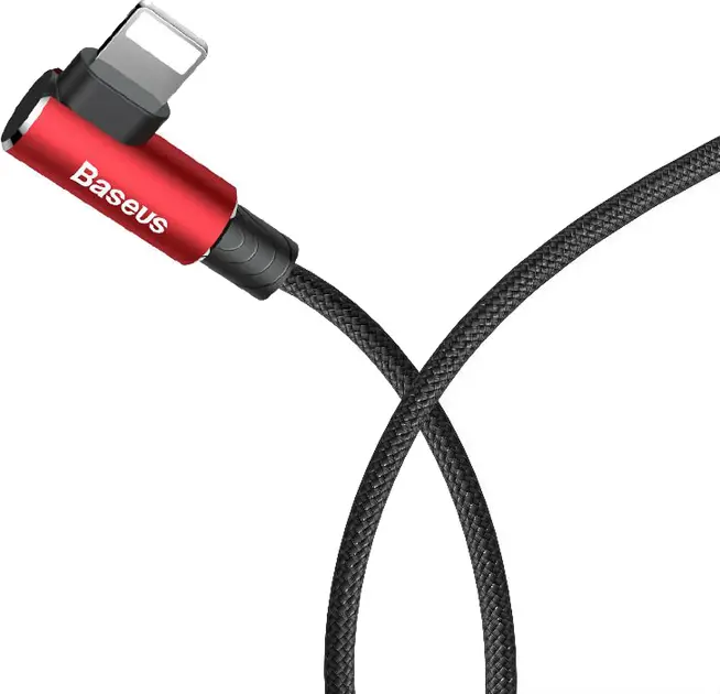 Кабель Baseus MVP Elbow USB-A - Lightning 12w 2.4a 2м cable Red (CALMVP-A09) - фото 3