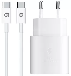 Сетевое зарядное устройство ArmorStandart AR-TA800W 25w PD USB-C fast charger + USB-C to USB-C cable white (ARM63804) - фото Сетевое зарядное устройство ArmorStandart AR-TA800W 25w PD USB-C fast charger + USB-C to USB-C cable white (ARM63804)