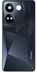 Задняя крышка корпуса Tecno Camon 20 / Camon 20 Pro со стеклом камеры, Original Predawn Black - фото Задняя крышка корпуса Tecno Camon 20 / Camon 20 Pro со стеклом камеры, Original Predawn Black