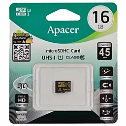 Карта памяти Apacer microSDHC 16GB Class 10 UHS-1 U1 (AP16GMCSH10U1-RA) - миниатюра 2