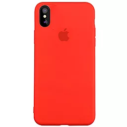 Чехол Silicone Case Full для Apple iPhone XS Max  Red