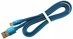 Кабель Walker C755 USB-A - Lightning 12w 2.4a 1м cable Blue - фото Кабель Walker C755 USB-A - Lightning 12w 2.4a 1м cable Blue