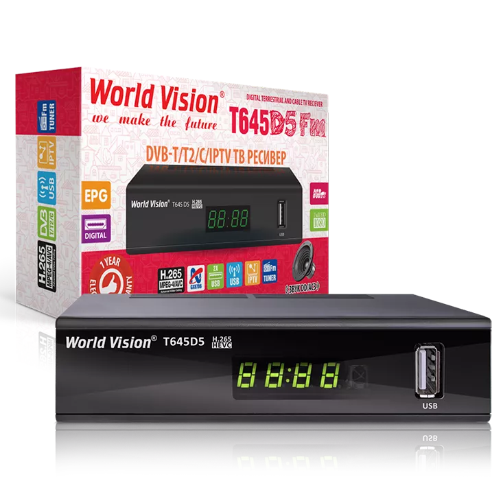 Цифровой тюнер Т2 World Vision T645D5 FM - фото 3