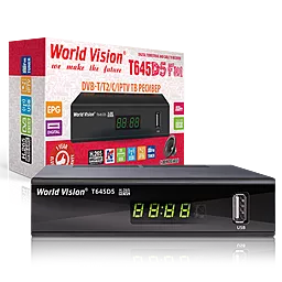Цифровой тюнер Т2 World Vision T645D5 FM - миниатюра 3 Цифровой тюнер Т2 World Vision T645D5 FM - миниатюра 3