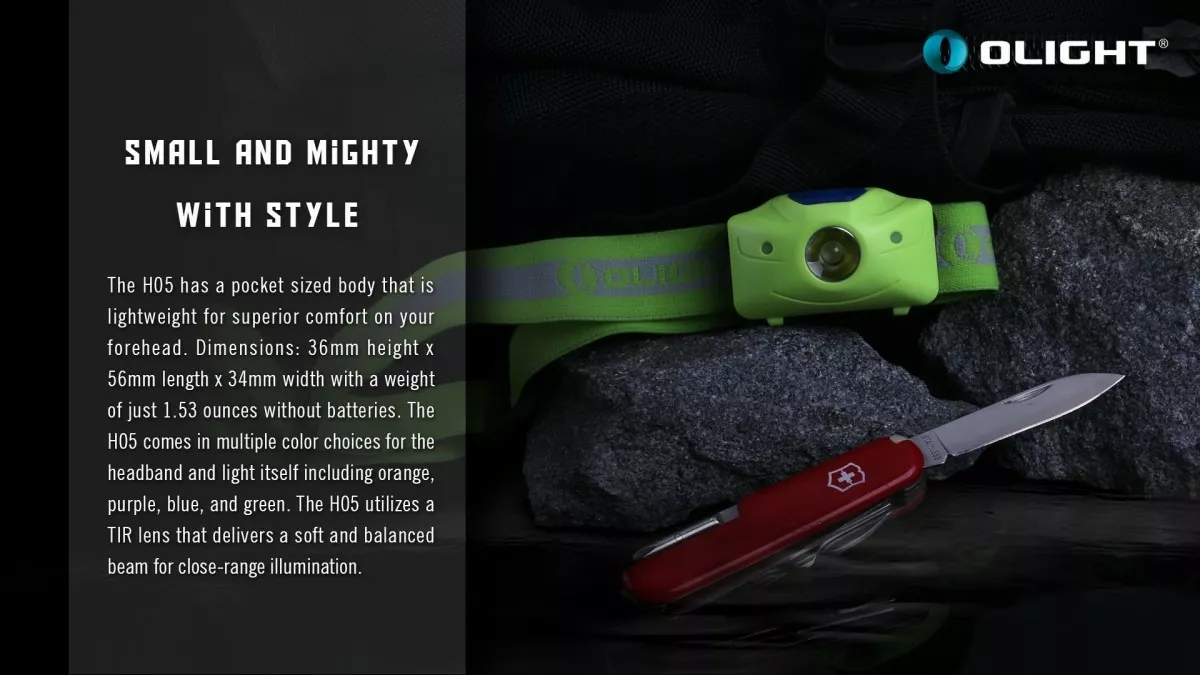 Налобный фонарик Olight H05 Active (1хCR123) Оранжевый - фото 11