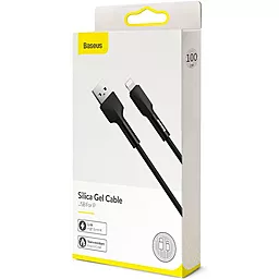 Кабель Baseus Silica USB-A - Lightning 12w 2.4a 1м cable Black (CALGJ-01) - миниатюра 5 Кабель Baseus Silica USB-A - Lightning 12w 2.4a 1м cable Black (CALGJ-01) - миниатюра 5