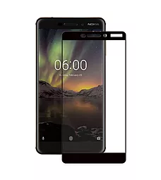 Захисне скло PowerPlant Full Screen Nokia 6.1 Black (GL605262)