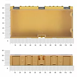 Кассетница для компонентов WENTAI 125х65х22 мм жёлтая - миниатюра 3