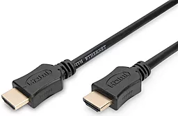 Видеокабель Digitus HDMI - HDMI v2 4k 60hz 3m black (AK-330107-030-S)