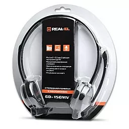 Навушники REAL-EL GD-150MV Black/Grey - мініатюра 5