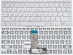 Клавиатура для ноутбука Asus X412 series без рамки Silver