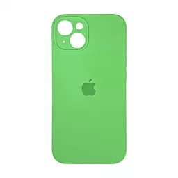 Чехол Silicone Case Full Camera для Apple iPhone 15 Plus spearmint