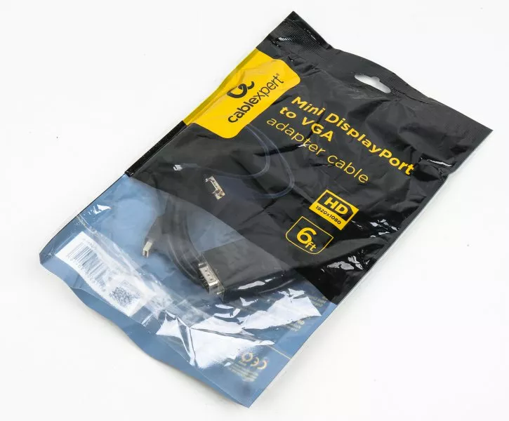 Відеокабель Mini DisplayPort - VGA 1.8m (CC-mDPM-VGAM-6) Cablexpert - фото 4