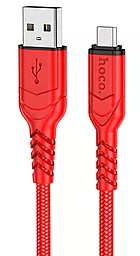 Кабель Hoco X59 USB-A - micro USB 12w 2.4a 1м cable Red - фото Кабель Hoco X59 USB-A - micro USB 12w 2.4a 1м cable Red