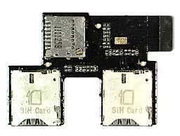 Шлейф HTC Desire SV T326e с коннектором SIM карты, карты памяти Original