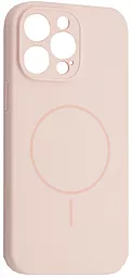 {"ru": "Чехол", "uk": "Чохол"} Silicone Case Full Camera Fine Ring MagSafe для Apple iPhone 14 Pro  Pink