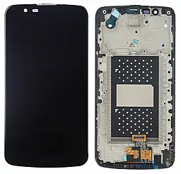 Дисплей LG K10 2016 (K410, K420, K425, K428, K430, LGMS428, F670L, F670S, F670K) (без микросхемы) с тачскрином и рамкой, Black