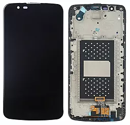 Дисплей LG K10 2016 (без микросхемы) с тачскрином и рамкой, Black - фото Дисплей LG K10 2016 (без микросхемы) с тачскрином и рамкой, Black