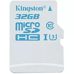 Карта пам'яті Kingston microSDHC 32GB Class 10 UHS-I U3 (SDCAC/32GBSP)