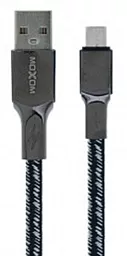Кабель MOXOM MX-CB75 USB-A - micro USB 15w 3a 1м cable Black - фото Кабель MOXOM MX-CB75 USB-A - micro USB 15w 3a 1м cable Black