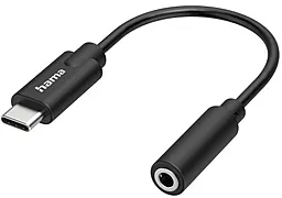 Аудіо-перехідник Hama M-F USB Type-C -> 3.5mm Black (00200318)