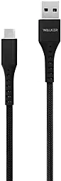 Кабель Walker C780 USB-A - Type-C 12w 2.4a 1м cable Black