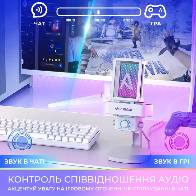 Мікрофон Fifine Q8PRO  White (Q8PROW) - фото 7