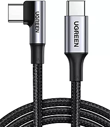 USB PD Кабель Ugreen US334 100W 2M USB Type-C - L Type-C Cable Black (70645)