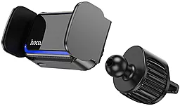 Автодержатель магнитный Hoco CA201 Smart Electric Car Holder Black - миниатюра 5